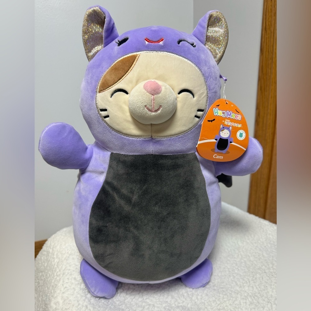 Purple Cat Squishmallow Plush Toy Cam dressed as Bat
New with Tags